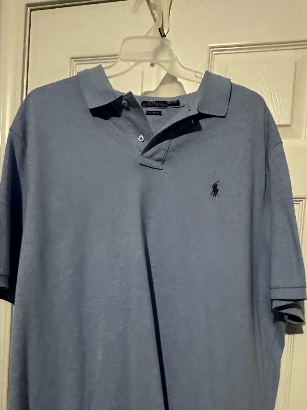 Ralph Lauren Polo Shirt in Light Blue with Navy Pony